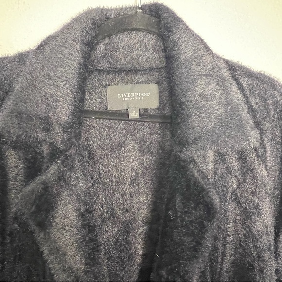 Liverpool Los Angeles Women's Black Collared Open Front Jacket Size 1X - Picture 4 of 6